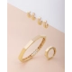 PULSEIRA BRACELETE SEXTAVADO EM OURO 18K