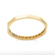 PULSEIRA BRACELETE SEXTAVADO EM OURO 18K