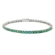 PULSEIRA DELÍRIO RIVIERA EM OURO BRANCO 18K COM ESMERALDAS 6,27CT