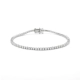 Pulseira Riviera Prata 925 Com Ródio e Moissanite 0,1ct