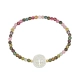 PULSEIRA SÃO BENTO EM MADREPÉROLA COM TURMALINA MISTA 15CM
