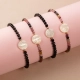 PULSEIRA SÃO BENTO EM MADREPÉROLA COM TURMALINA MISTA 15CM